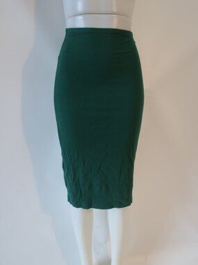 Womens Reformation Green (Item-22) Pull-On Ribbed Midi Pencil Skirt M SIZE: 4